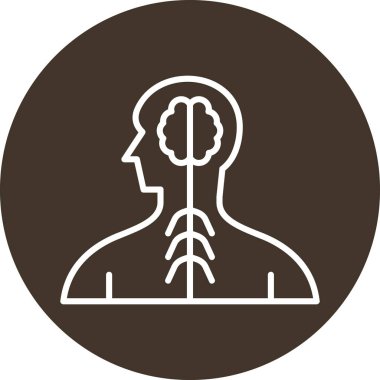 İnsan kafa simgesi vektör illüstrasyonu