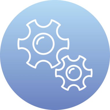 Teçhizat Web simgesi basit illüstrasyon