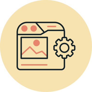 seo ve geliştirme vektör simgesi