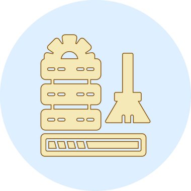 Fabrika ikonu. Web için fabrika vektör simgelerinin özet çizimi