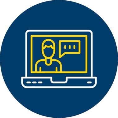 dizüstü bilgisayar simgesi, vektör illüstrasyonu