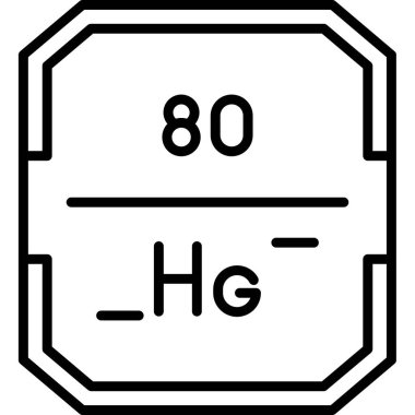 Kimyasal element simgesi. vektör illüstrasyonu