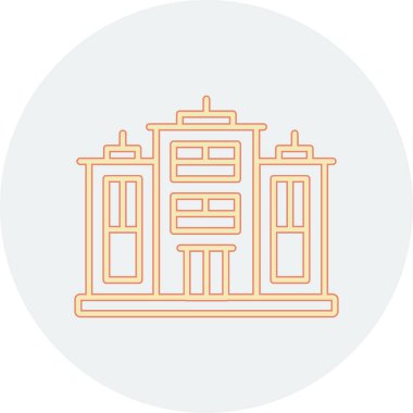 Mimari ikonu. vektör illüstrasyonu