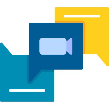 Mesaj var. Web simgesi basit illüstrasyon