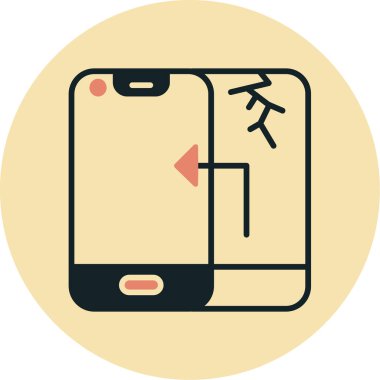 Modern b 'nin vektör illüstrasyonu telefon simgesinden yoksun