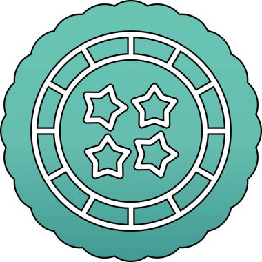 Eşsiz Pusula Vektör Satırı Simgesi