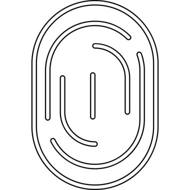 Çizgi film simgesinin vektör çizimi