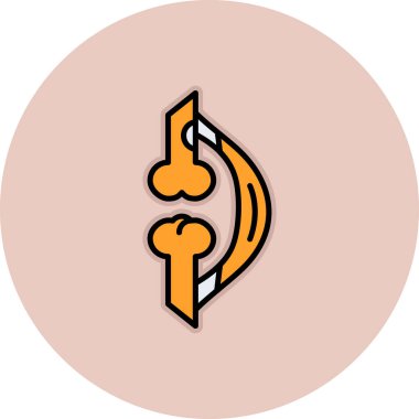 Bir ağaç simgesinin vektör illüstrasyonu