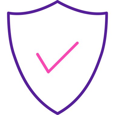 kalkan simgesi, vektör illüstrasyonu