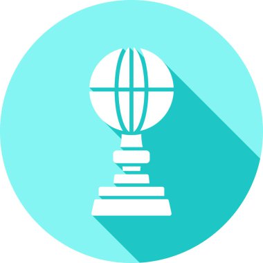 Bir dünya simgesinin vektör illüstrasyonu