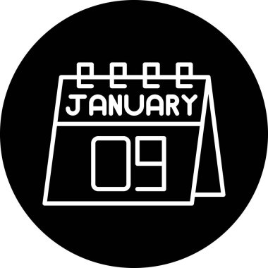 Takvim Kabartma Simgesi Tasarımı