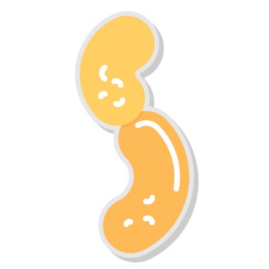 Çizgi film etiketi kızarmış patates.