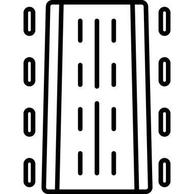 Bina. Web simgesi basit illüstrasyon