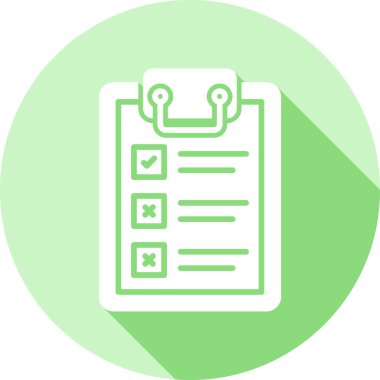 kontrol listesi simgesi vektör illüstrasyonu