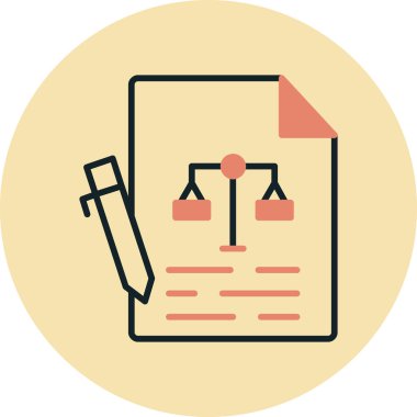 belge dosya vektör illüstrasyonu