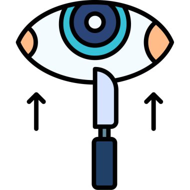 Göz. Web simgesi basit illüstrasyon