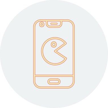 Akıllı telefon simgesinin vektör illüstrasyonu