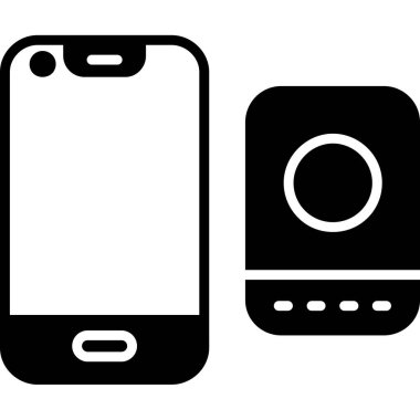 Vektör akıllı telefon simgesi, vektör illüstrasyonu