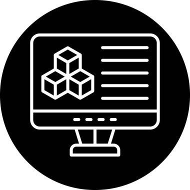 Bilgisayar simgesi. vektör illüstrasyonu