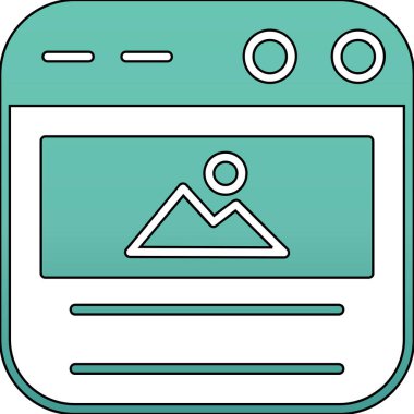 harita simgesinin vektör illüstrasyonu