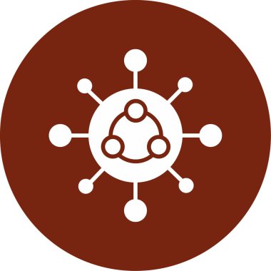 vektör küresel ağ sembolü, basit simge tasarımı illüstrasyonu.