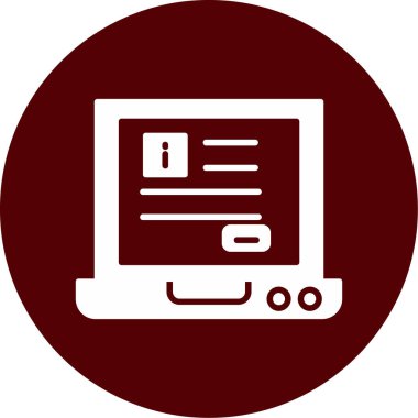 Modern dizüstü bilgisayar simgesinin vektör illüstrasyonu