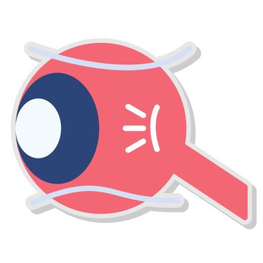 Göz simgesi vektör illüstrasyonu