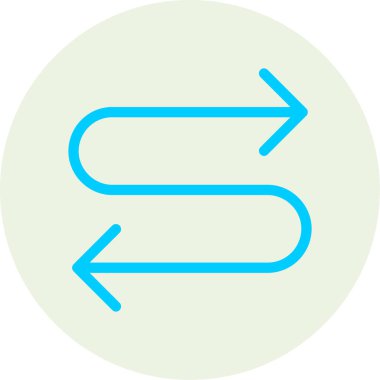 Yön oku. Web simgesi basit illüstrasyon