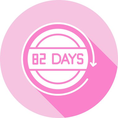 Üzerinde 9 yazan pembe kurdele.