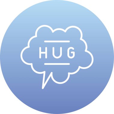 Konuşma yap. Web simgesi basit illüstrasyon