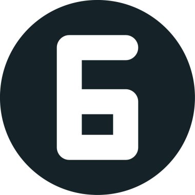 Sekiz numara beş numaralı simge katı biçimde