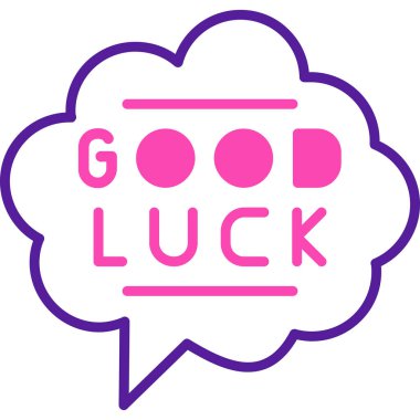 İyi şanslar vektör simgesi