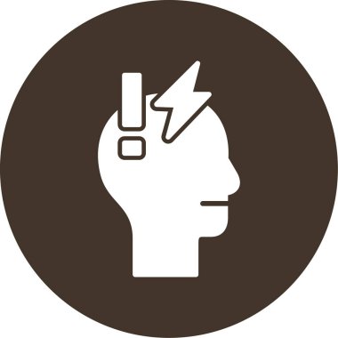 Beyni olan bir adamın vektör çizimi