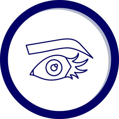 göz basit simgesi, vektör illüstrasyon