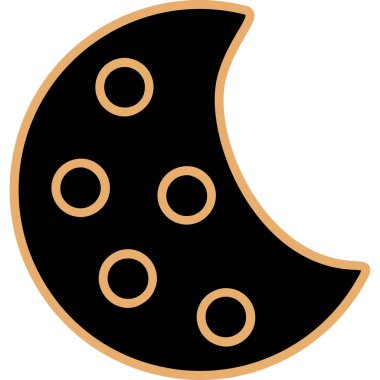 Ay. Web simgesi basit illüstrasyon