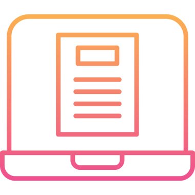 Bilgisayar. Web simgesi basit illüstrasyon