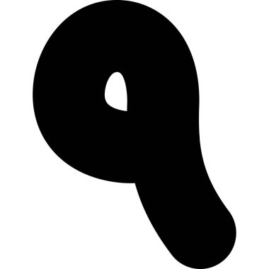 Siyah ve beyaz simgesinin vektör illüstrasyonu.