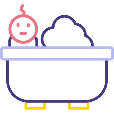 Bebek maması. Basit illüstrasyon