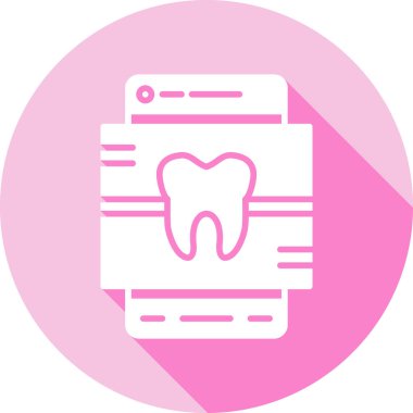 Diş modern simgesinin vektör illüstrasyonu