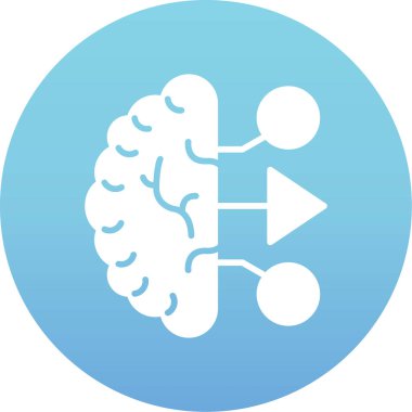 İnsan beyin vektörü çizimi