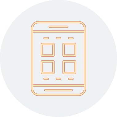 Telefon simgesi vektör illüstrasyonu