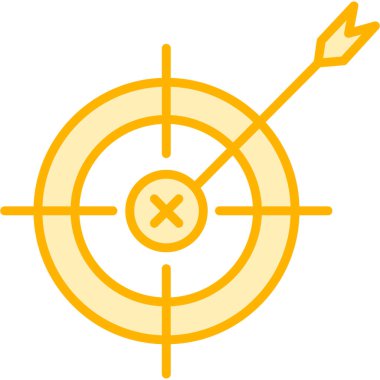 İş hedefi simgesi. vektör illüstrasyonu