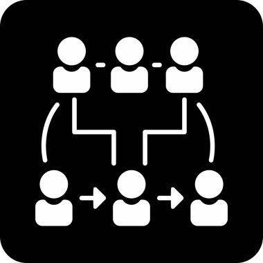 İş ve pazarlama simgesinin vektör illüstrasyonu