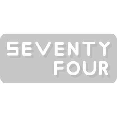 Dört numara işareti. yuvarlak grunge sticker. beyaz arkaplan