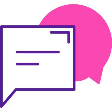 chat web icon simple illustration