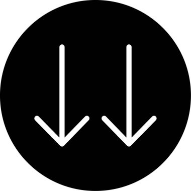 ok simgesi vektör illüstrasyonu