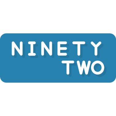 Mavi arkaplanda beyaz renkli iki numara.