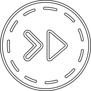 Bir müzik düğmesinin vektör illüstrasyonu