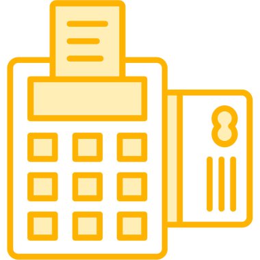 Hesap makinesi. Web simgesi basit illüstrasyon