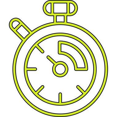 Alarm saat simgesi modada izole edilmiş arka grup